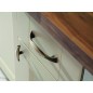 S 1889-67ZN31A78 Buton bronz antic slefuit cu ins. bej
